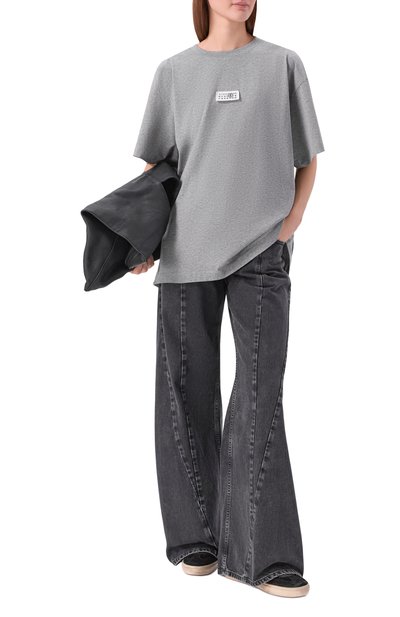 Хлопковая футболка MM6, арт. SH0GC0071/M20170_001, фото 3