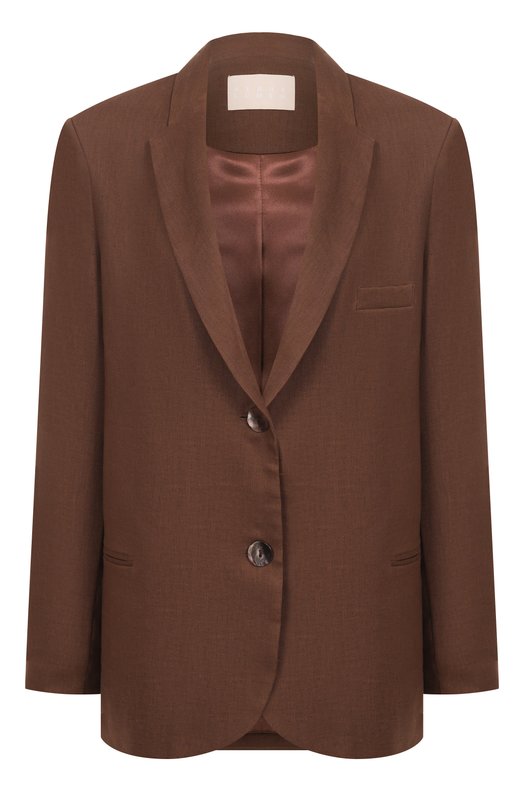 Льняной жакет Albus Lumen AL.RT25.006.CLASSICBLAZER Коричневый AL.RT25.006.CLASSICBLAZER