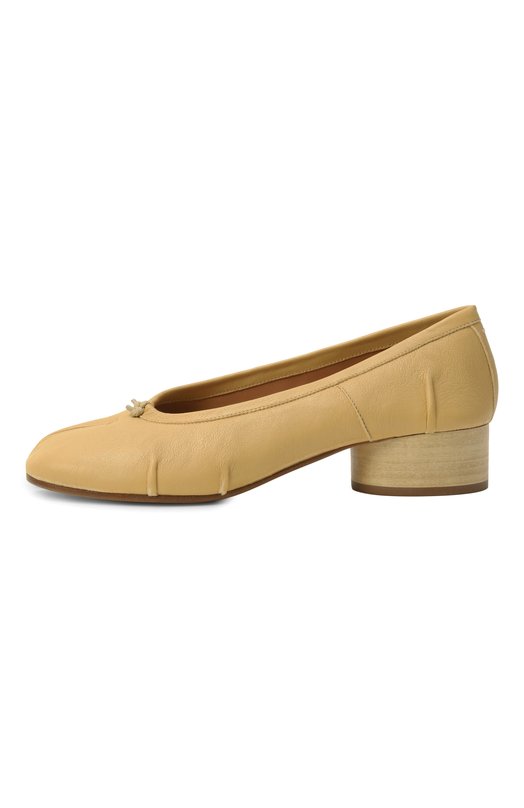Кожаные туфли Tabi Maison Margiela S58WZ0128/P6378 Бежевый  S58WZ0128/P6378 Фото 4
