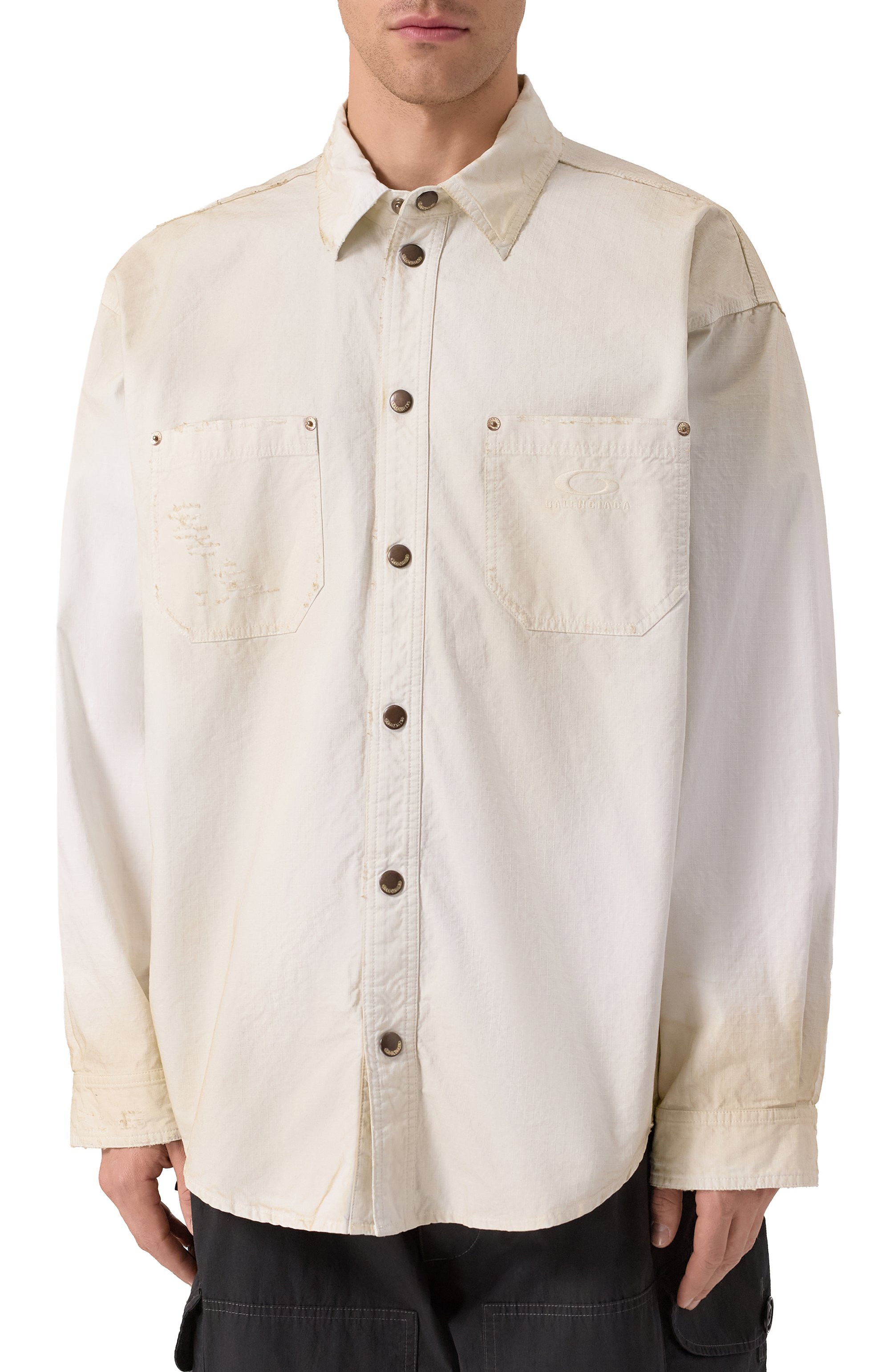 Хлопковая рубашка BALENCIAGA, арт. 831349/TSP01, фото 3