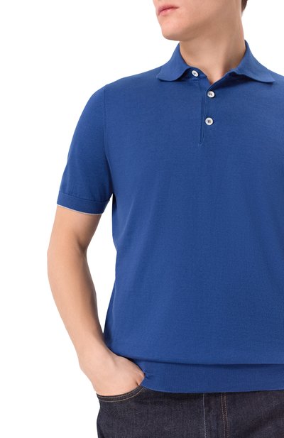 Хлопковое поло BRUNELLO CUCINELLI, арт. M29800125, фото 5