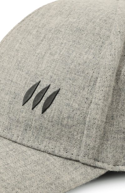 Бейсболка HETREGO светло-серого цвета по цене 10500 руб., арт. 8N005D/KLEDI, фото 4 Бейсболка HETREGO, арт. 8N005D/KLEDI, фото 4