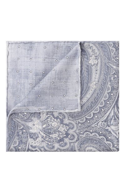 Мужской двусторонний шелковый платок BRUNELLO CUCINELLI, арт. MR8880091