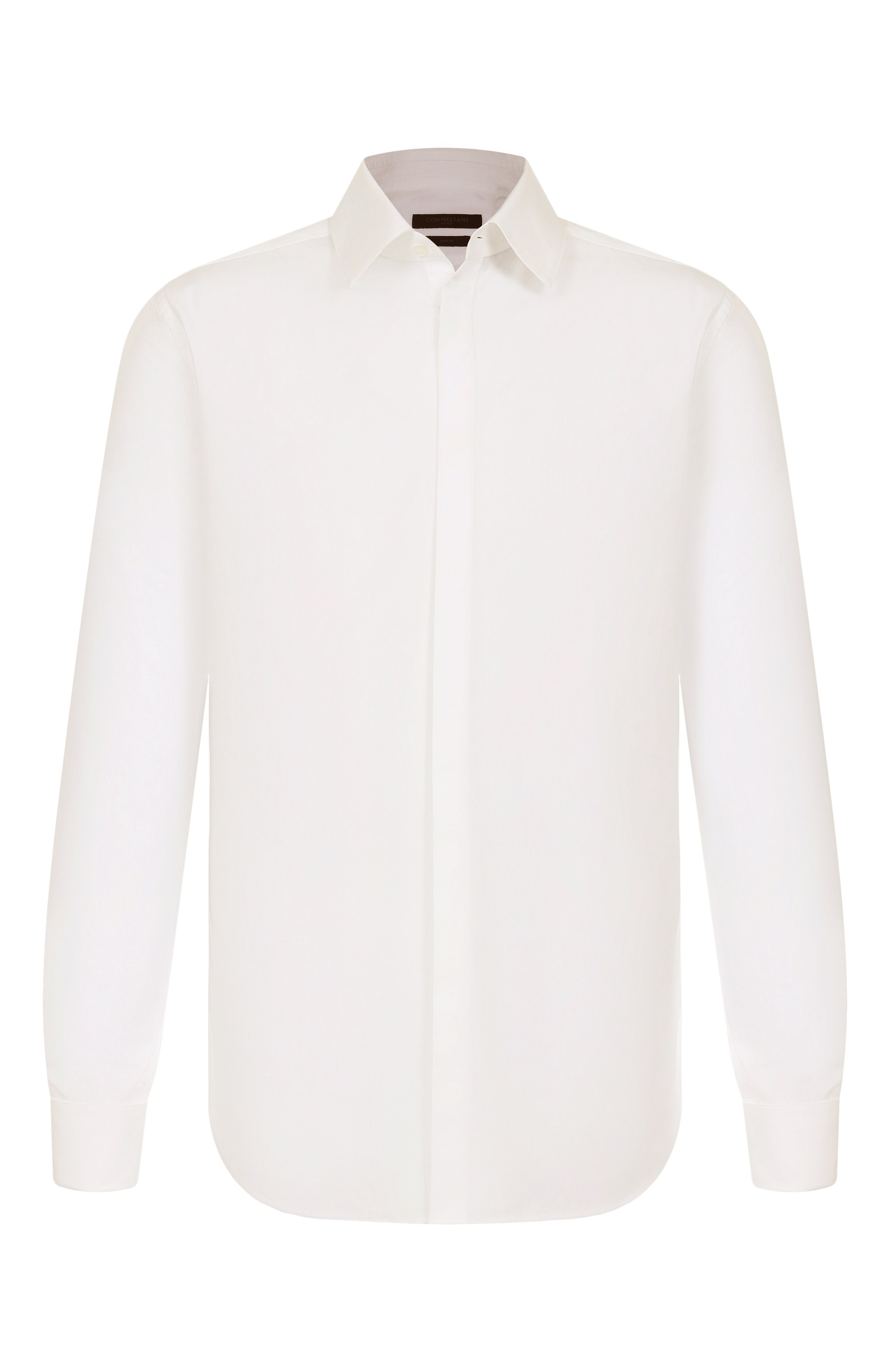 Хлопковая сорочка CORNELIANI белого цвета по цене 37250 руб., арт. 26P900-2691082, фото 1 Хлопковая сорочка CORNELIANI, арт. 26P900-2691082, фото 1