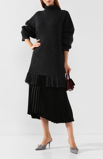 Шерстяной свитер VETEMENTS серого цвета по цене 73950 руб., арт. UAH20KN610/W, фото 2 Шерстяной свитер VETEMENTS, арт. UAH20KN610/W, фото 2