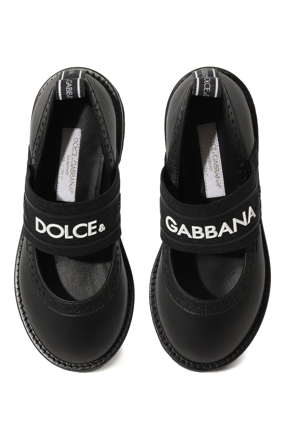 Кожаные туфли DOLCE & GABBANA, арт. D10960/AW087/24-28, фото 4