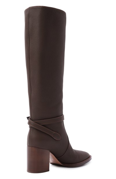 Кожаные сапоги varenne 70 GIANVITO ROSSI темно-коричневого цвета по цене 297000 руб., арт. G80005.70CU0.LX0M0KA, фото 5 Кожаные сапоги varenne 70 GIANVITO ROSSI, арт. G80005.70CU0.LX0M0KA, фото 5