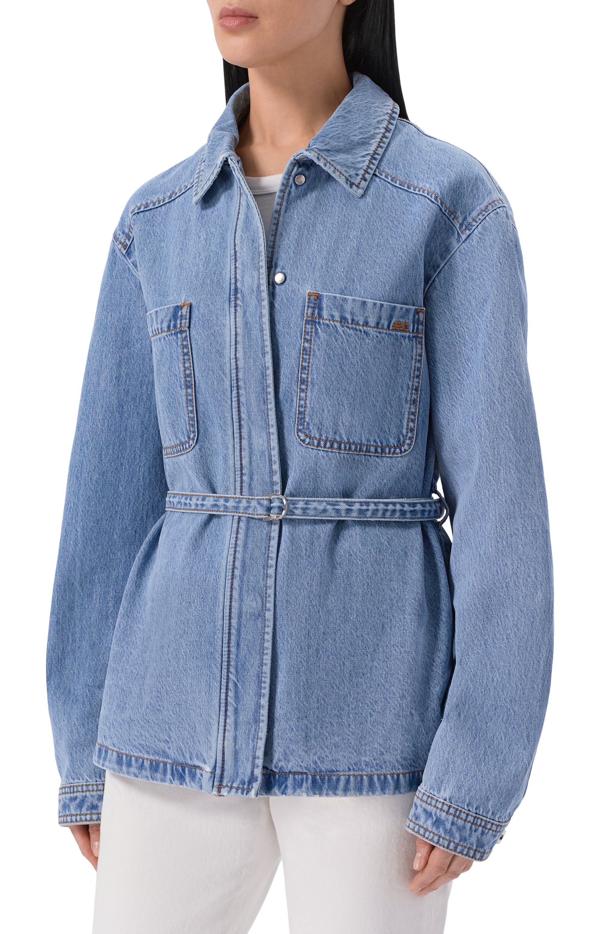 Джинсовая рубашка KITON, арт. DJ61402K0926H, фото 3