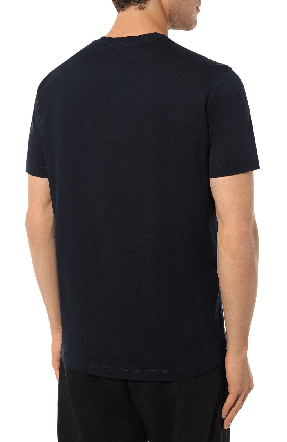 Хлопковая футболка PAUL&SHARK темно-синего цвета по цене 14200 руб., арт. 22411044, фото 4 Хлопковая футболка PAUL&SHARK, арт. 22411044, фото 4