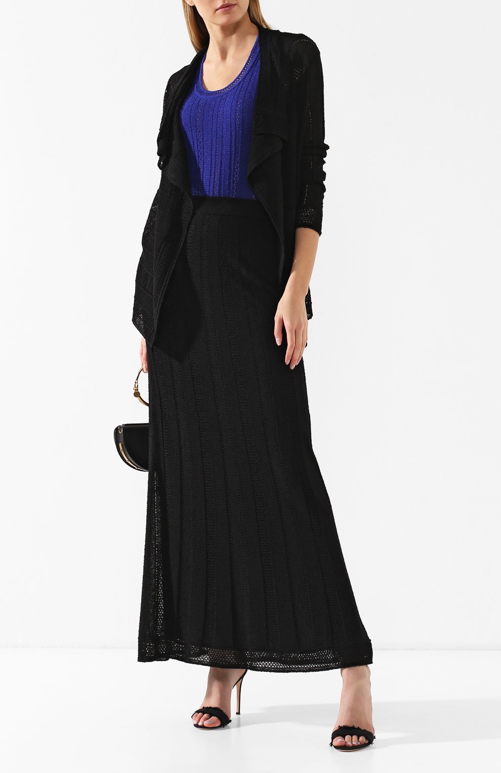 Топ из смеси вискозы и шерсти M MISSONI синего цвета по цене 17150 руб., арт. 2DJ00020/2K0003, фото 2 Топ из смеси вискозы и шерсти M MISSONI, арт. 2DJ00020/2K0003, фото 2