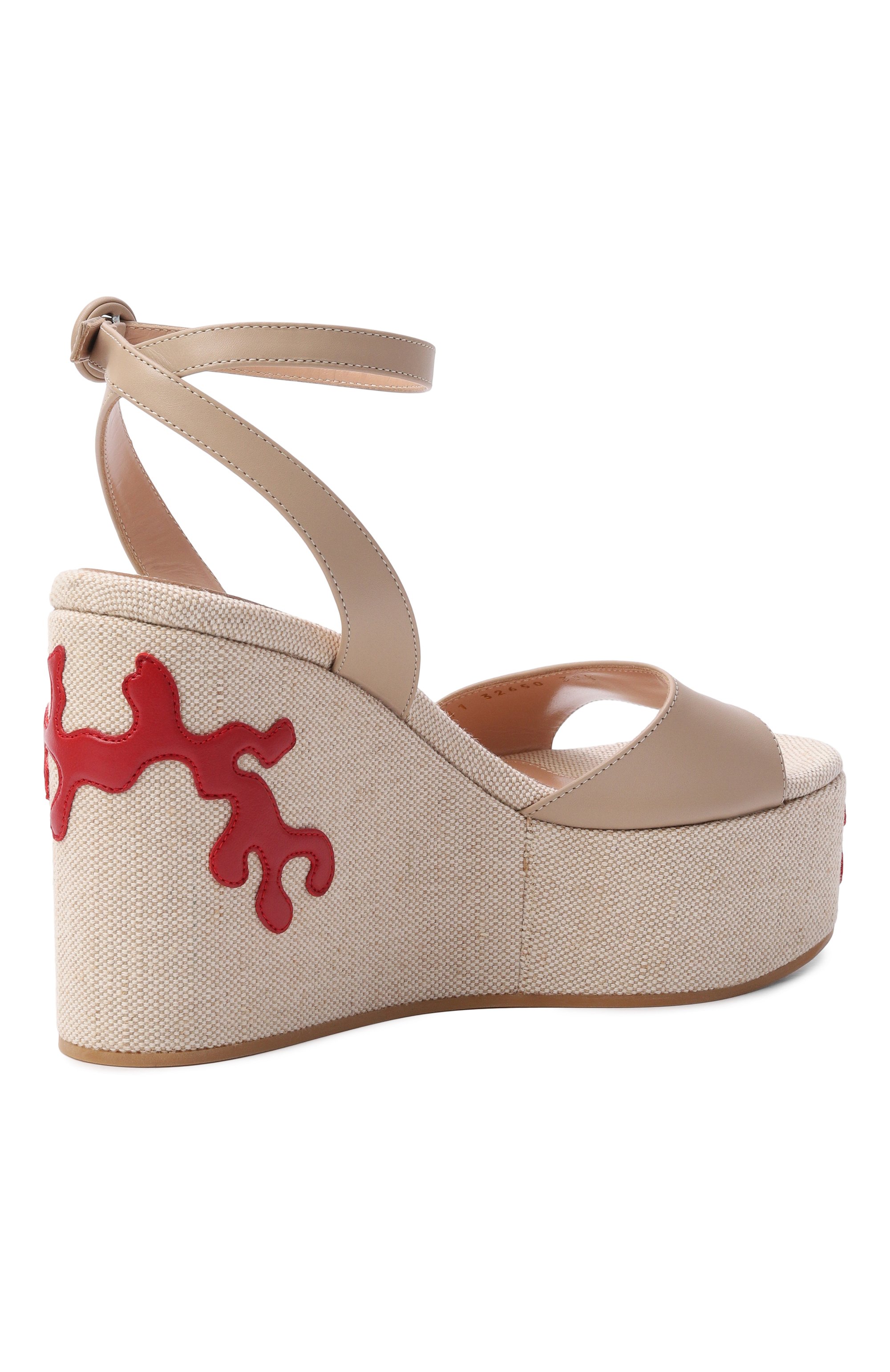 Комбинированные босоножки malia GIANVITO ROSSI, арт. G32650.60RIC.VP2SNAT, фото 5