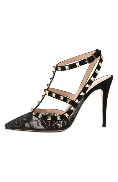 Комбинированные туфли rockstud 100 VALENTINO, арт. 7W0S0393/KKN, фото 4