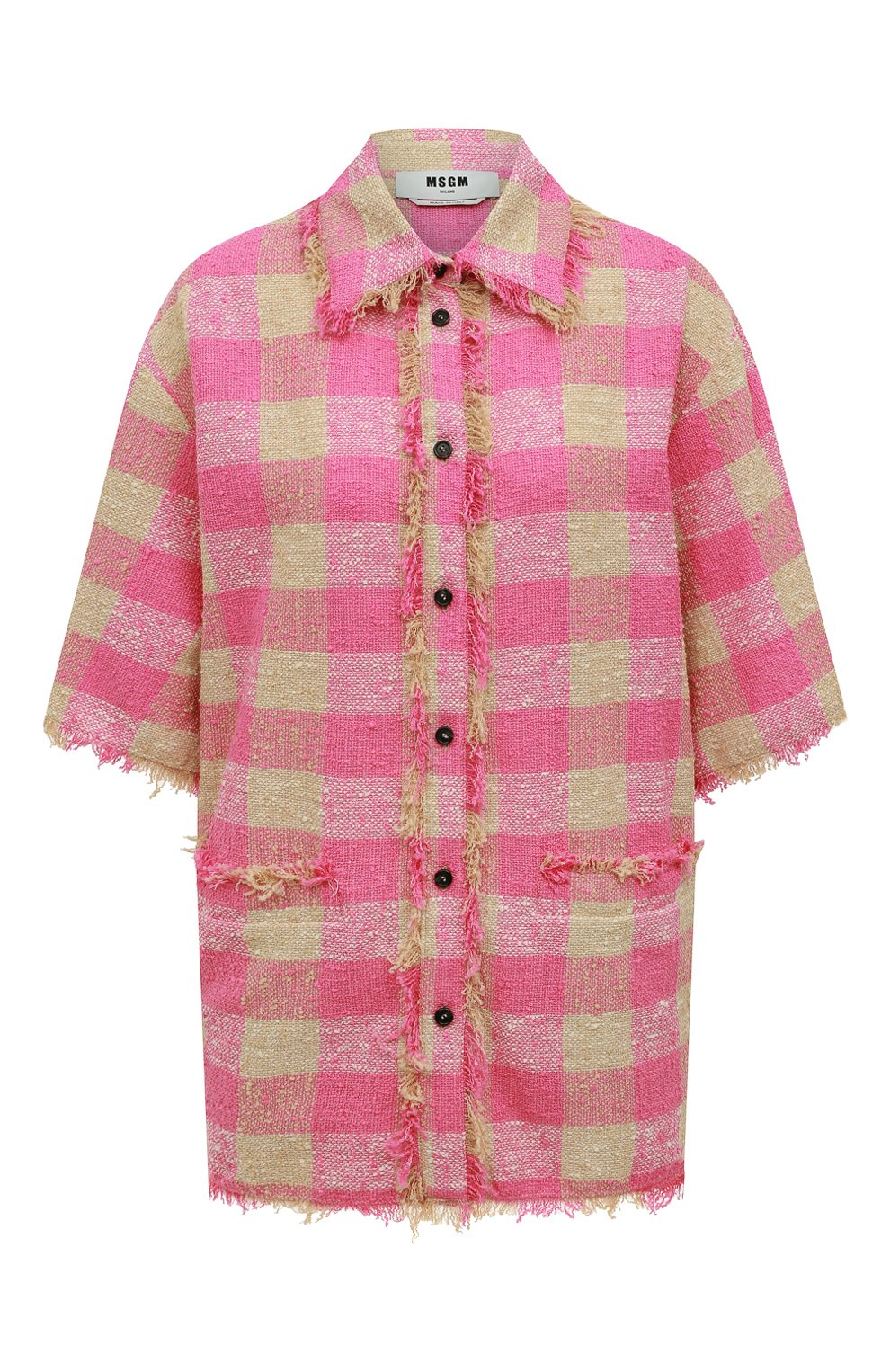 Хлопковая рубашка MSGM, арт. 3242MDE115 227300, фото 1