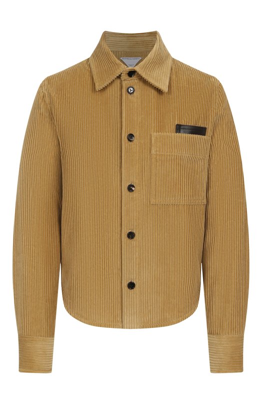 Хлопковая рубашка Bottega Veneta 845556/V4CY0 Бежевый 845556/V4CY0