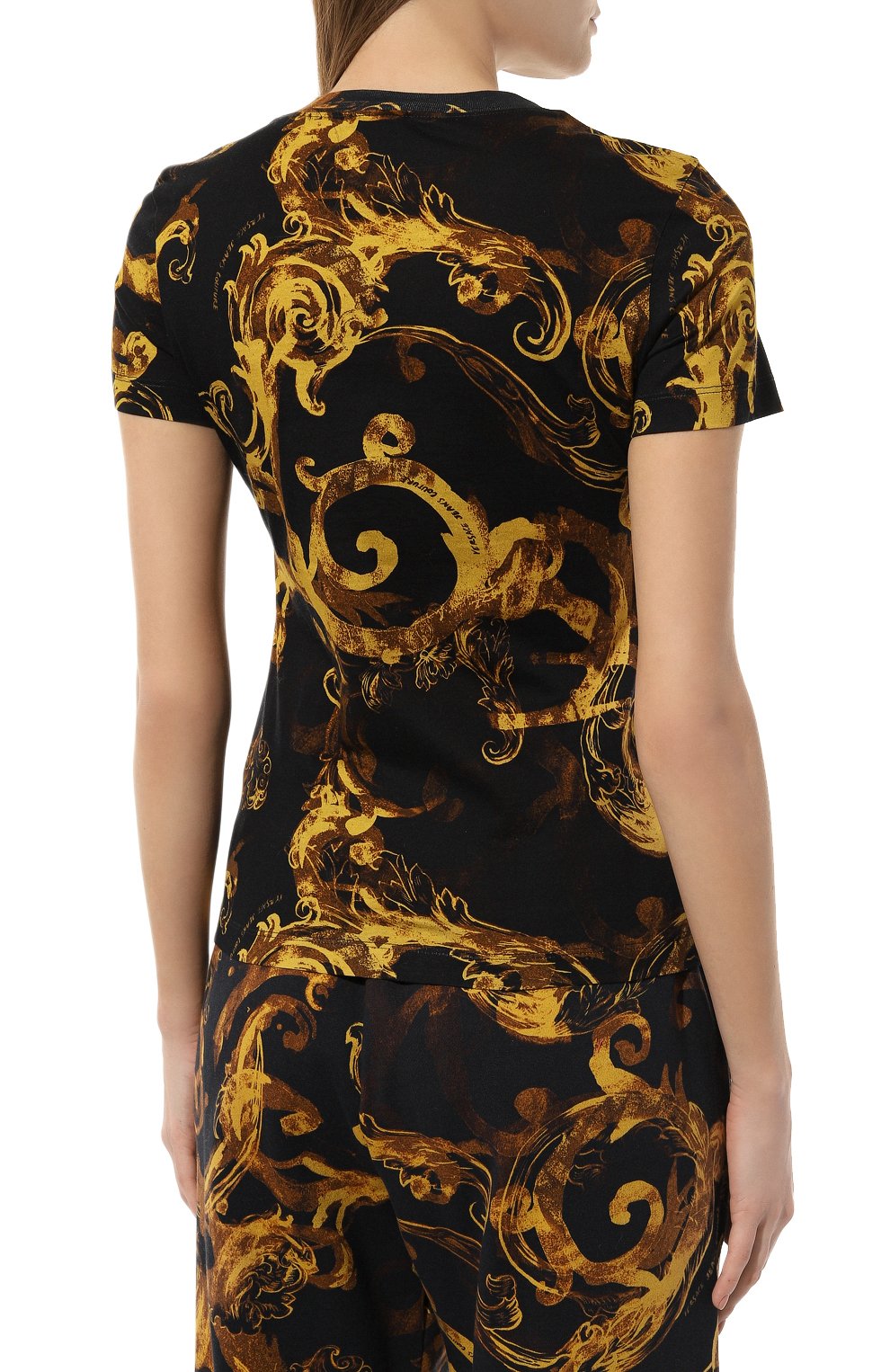 Хлопковая футболка VERSACE JEANS COUTURE, арт. 76HAH6D8/JS287, фото 4