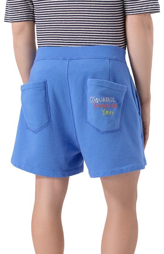 Хлопковые шорты Dsquared2 S78MU0056/S25140 Синий  S78MU0056/S25140 Фото 4