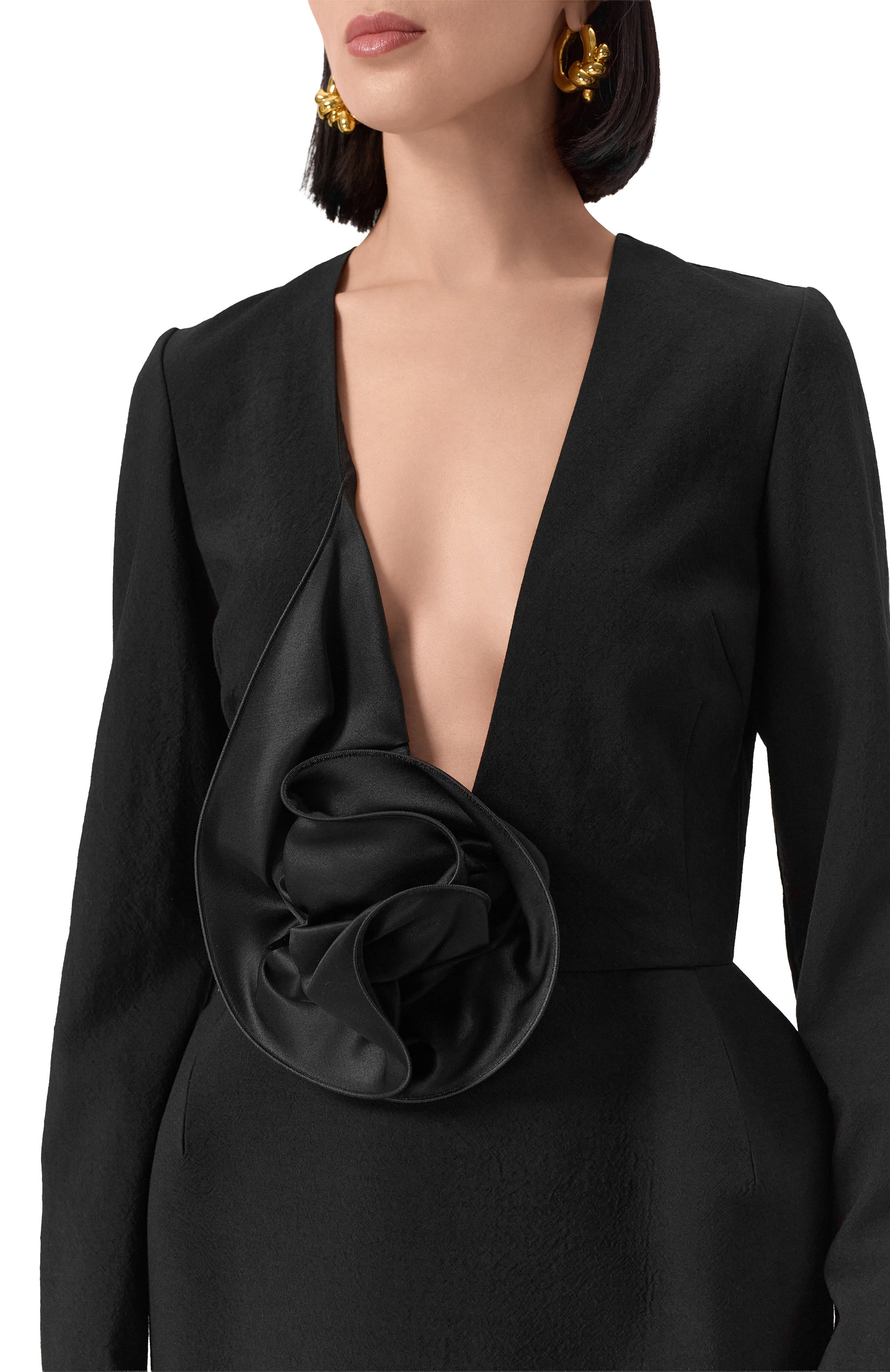 Шерстяное платье MAGDA BUTRYM черного цвета по цене 253000 руб., арт. 444525, фото 5 Шерстяное платье MAGDA BUTRYM, арт. 444525, фото 5