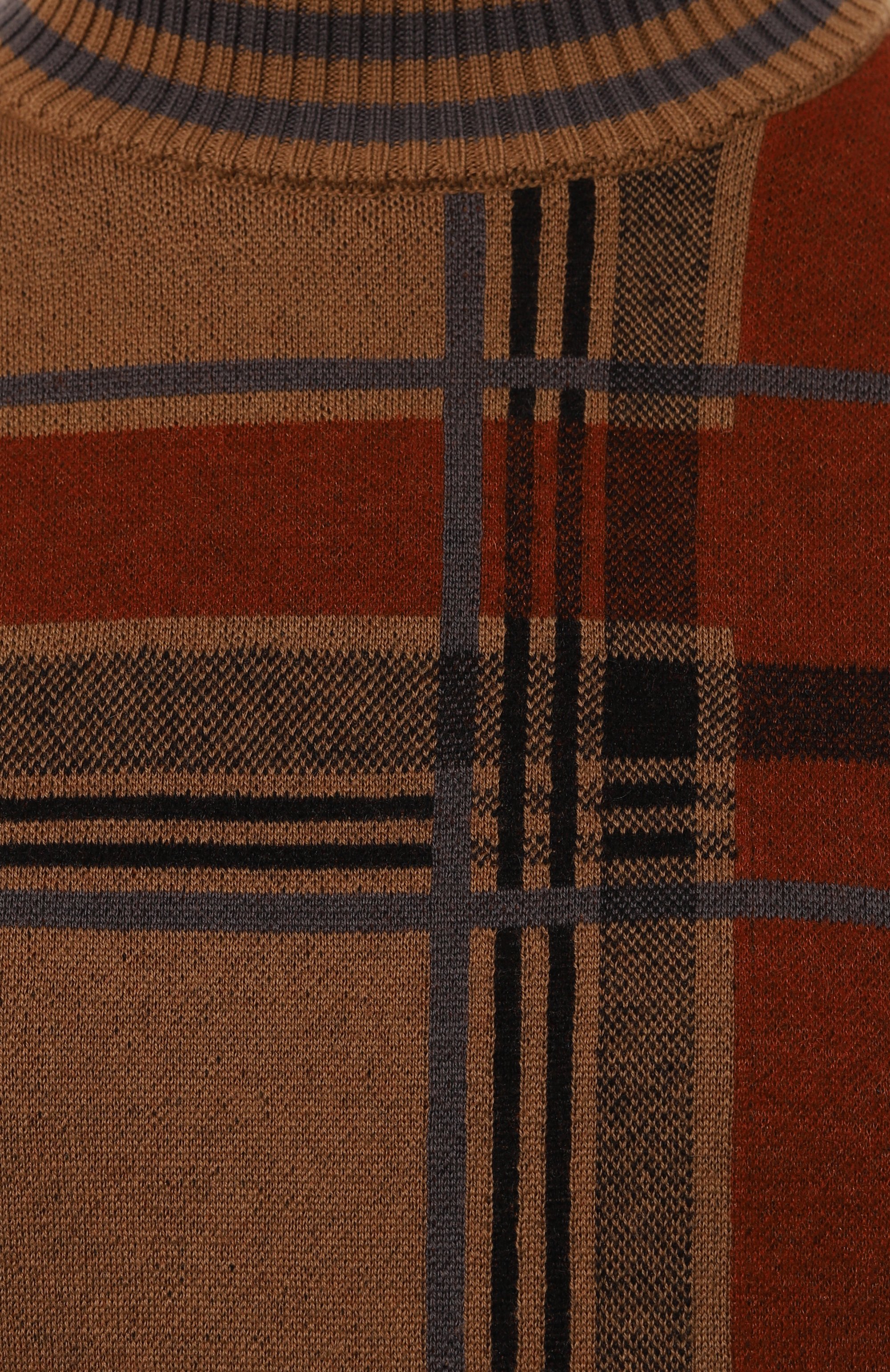 Шерстяной пуловер DRIES VAN NOTEN коричневого цвета по цене 76100 руб., арт. 242-011251-9731, фото 5 Шерстяной пуловер DRIES VAN NOTEN, арт. 242-011251-9731, фото 5