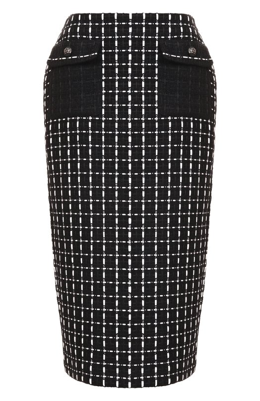 Твидовая юбка Elie Saab SK197NP25/TW007 Чёрный SK197NP25/TW007