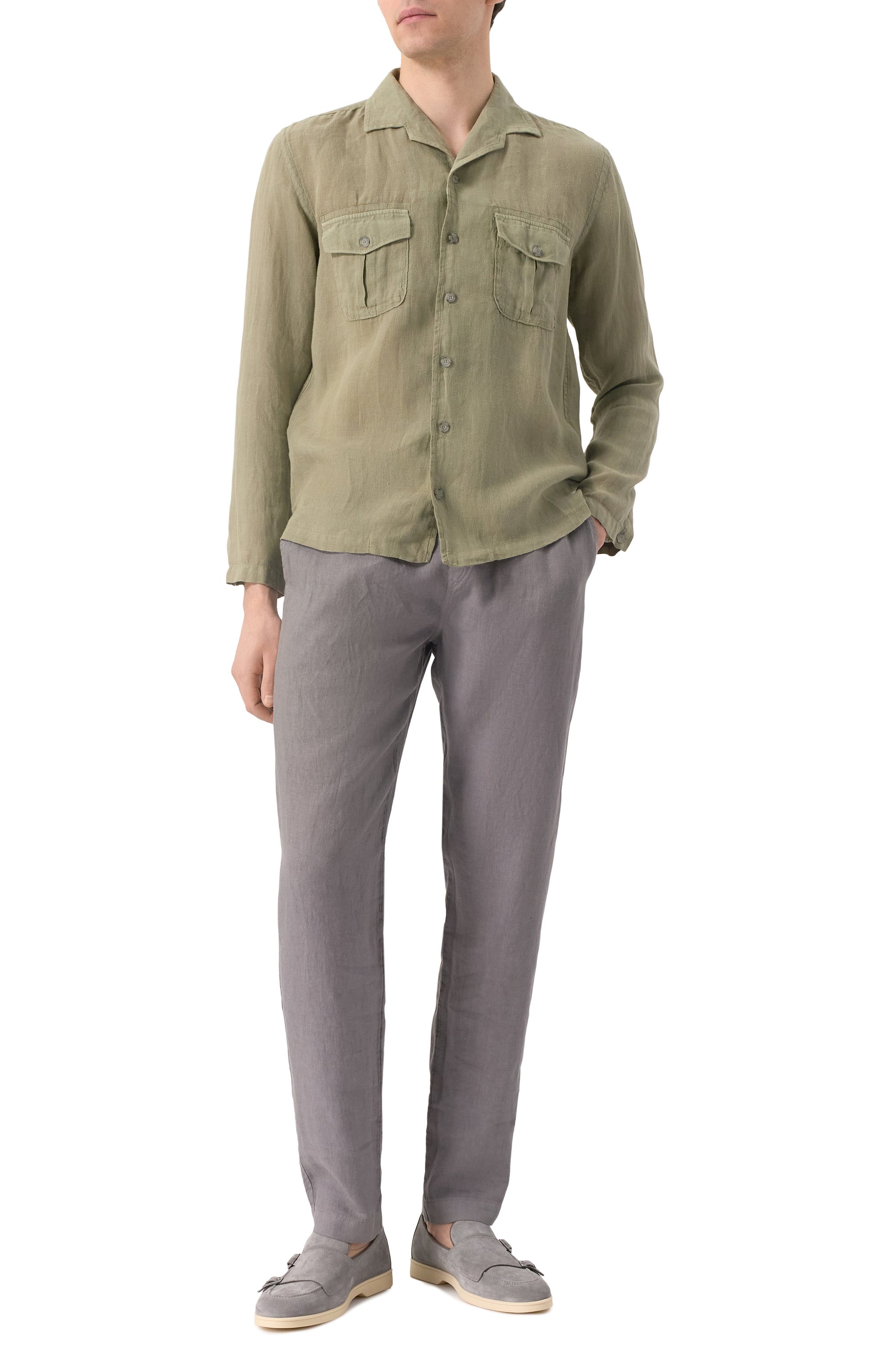 Льняная рубашка 120% LINO, арт. 32ALIM19QB/0115/000, фото 2