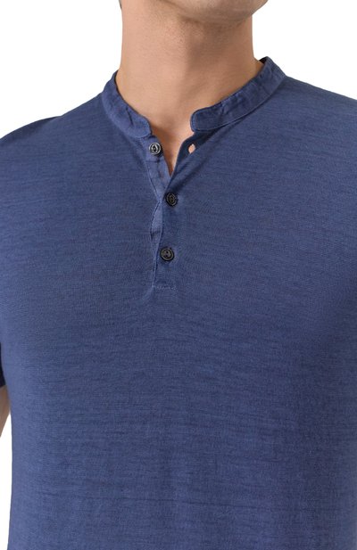 Футболка-хенли изо льна и хлопка 120% LINO, арт. 32ALIM79AC/G308/S01, фото 5