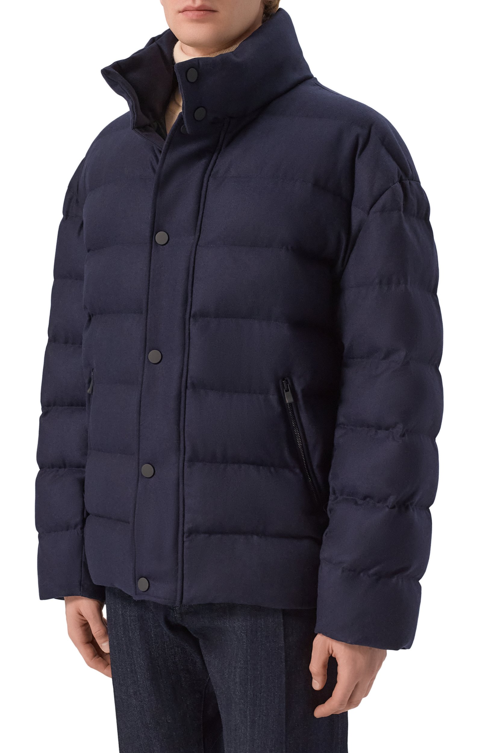 Пуховик из шерсти и кашемира KITON, арт. UGK191K0228L, фото 3