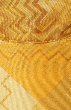 Женский шелковый козырек MISSONI желтого цвета, арт. VITATWD8920 | Фото 4 (Нос: Не проставлено; Материал сплава: Проставлено; Материал: Шелк, Текстиль)