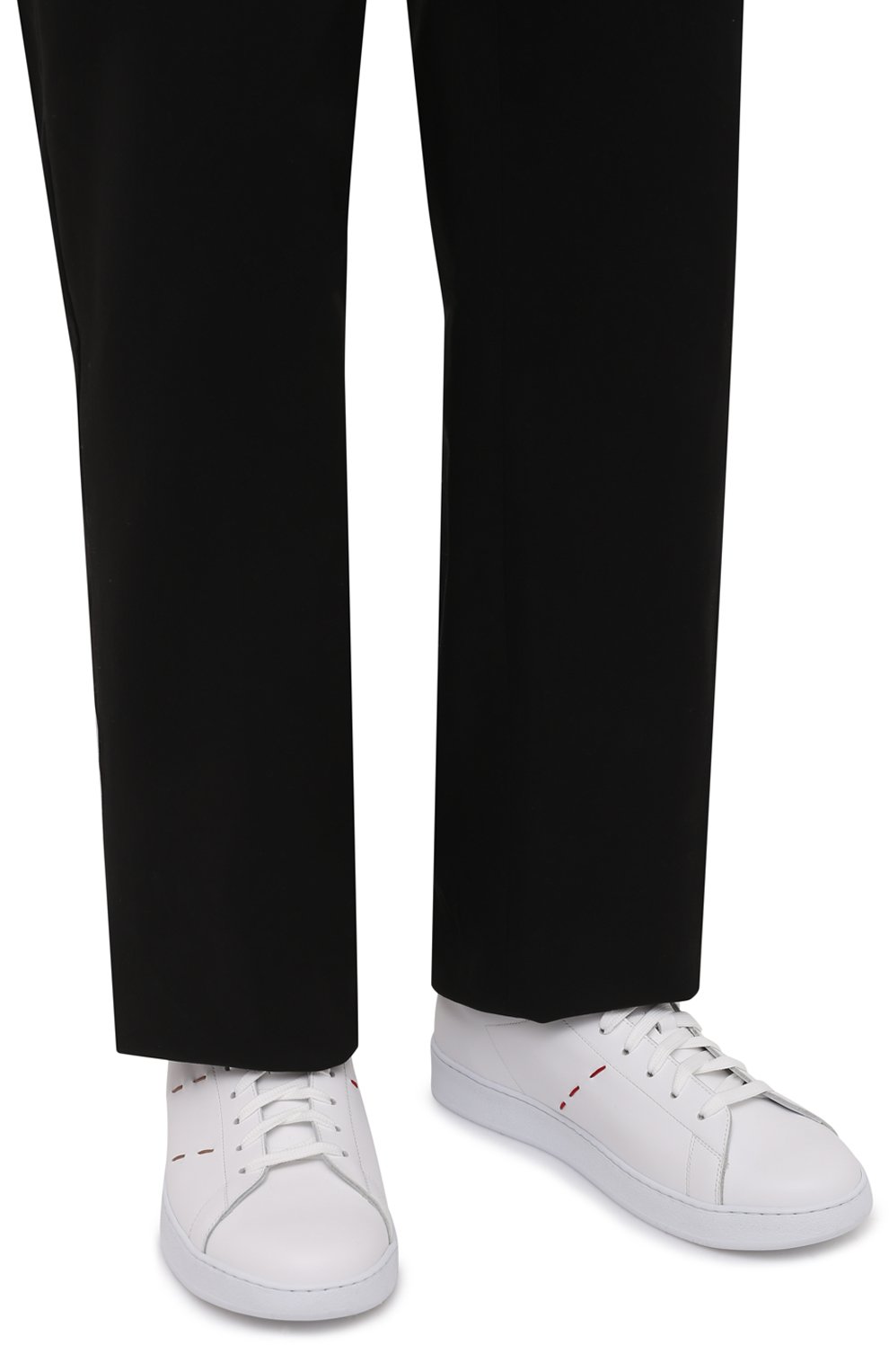 Кожаные кеды KITON, арт. USSN001X0716A, фото 3