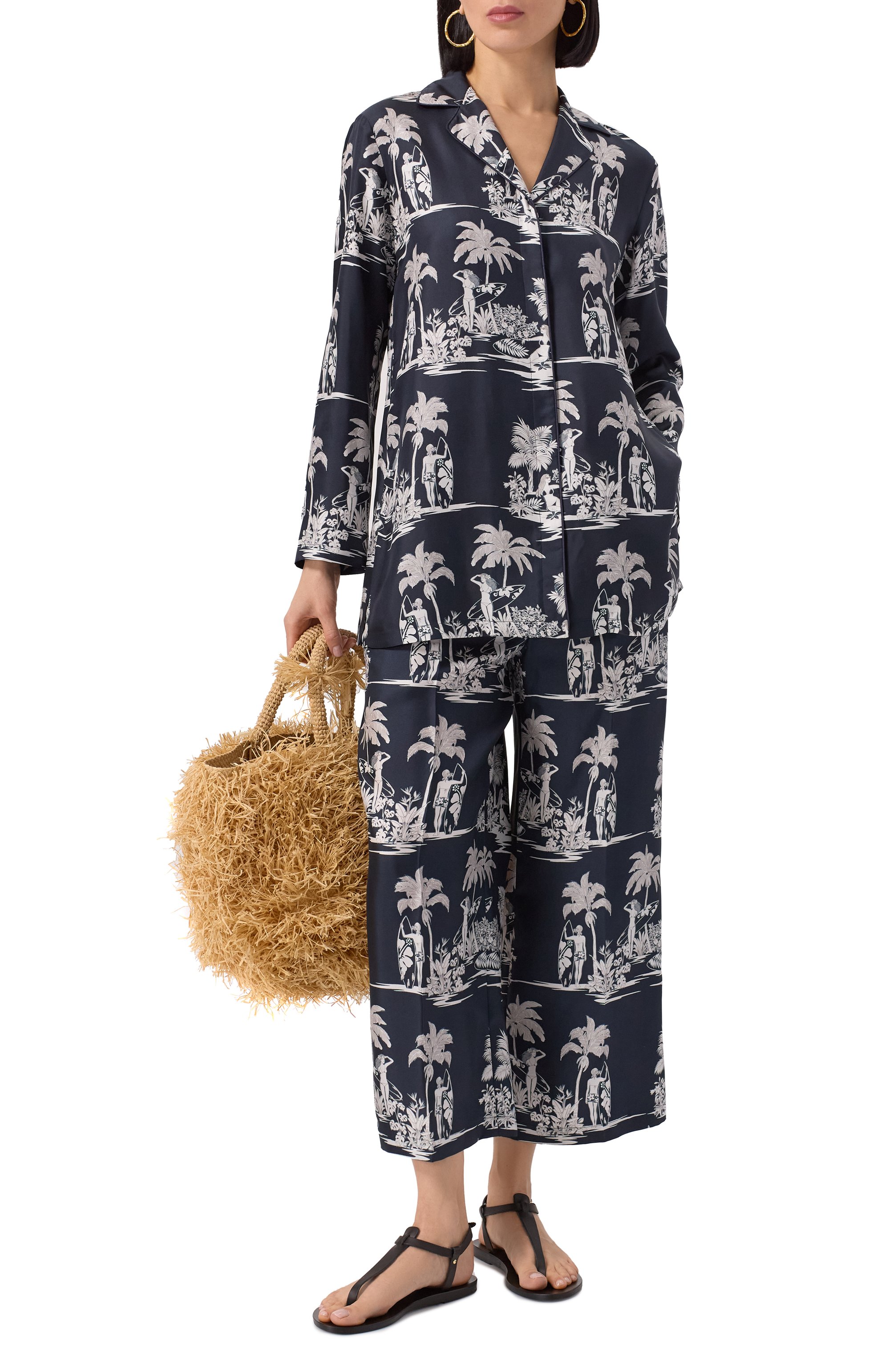 Шелковая рубашка MAX MARA STUDIO, арт. DI0NIGI, фото 2