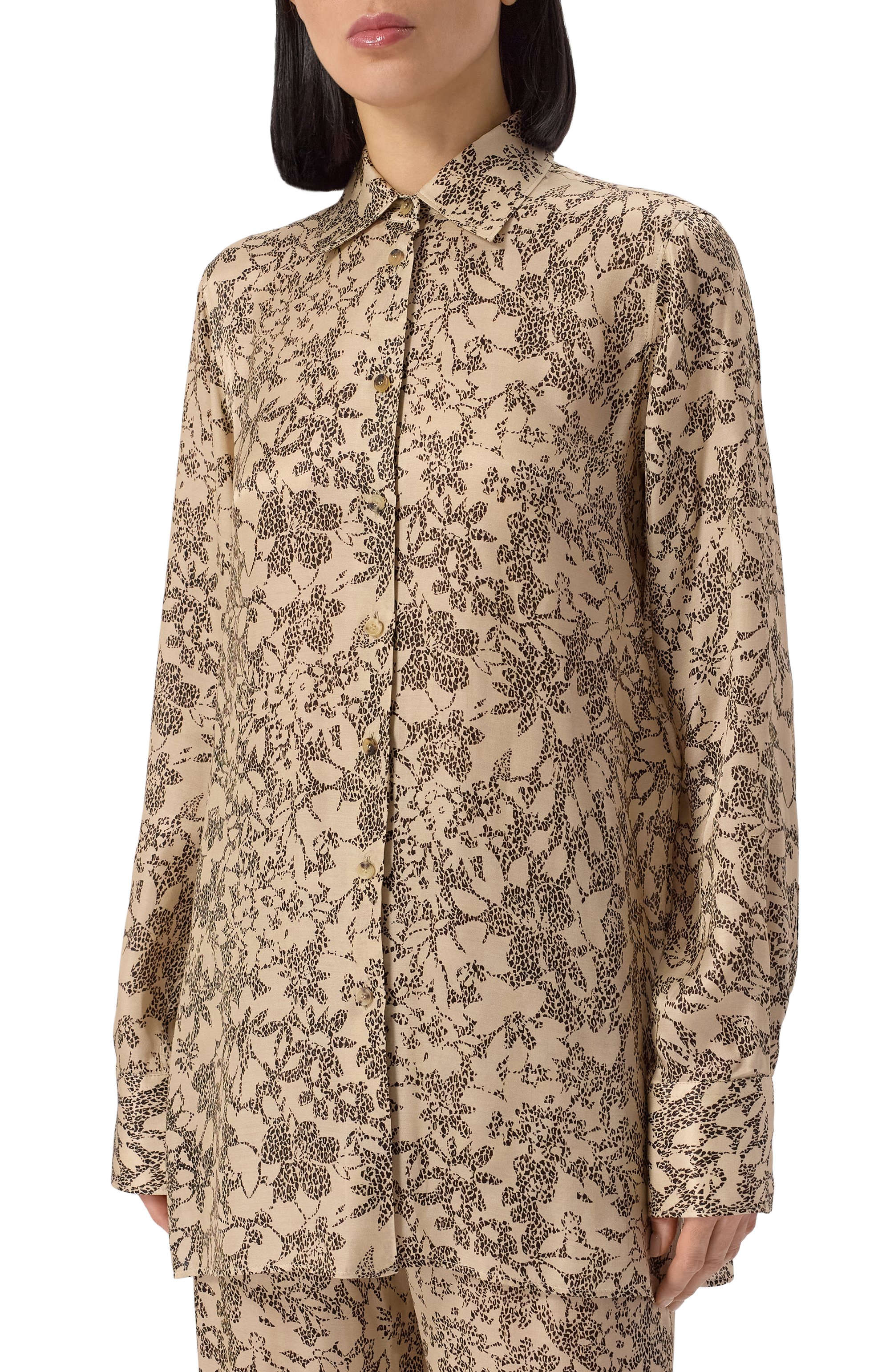 Рубашка из вискозы и шелка GOLDEN GOOSE DELUXE BRAND, арт. GWP02263.P001913, фото 3