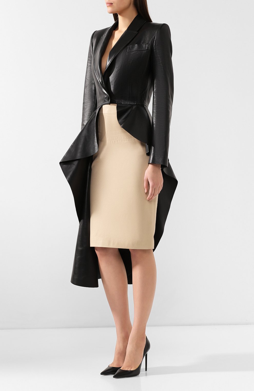 Кожаный жакет ALEXANDER MCQUEEN, арт. 569216/Q5LBQ, фото 3