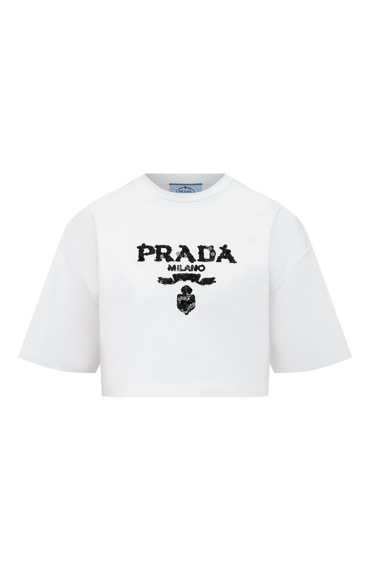 фото Хлопковая футболка prada