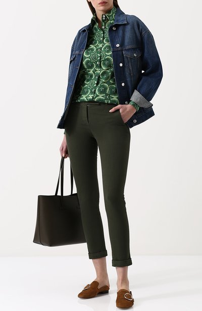 Джинсы LORO PIANA хаки цвета по цене 64750 руб., арт. FAI1070, фото 2 Джинсы LORO PIANA, арт. FAI1070, фото 2