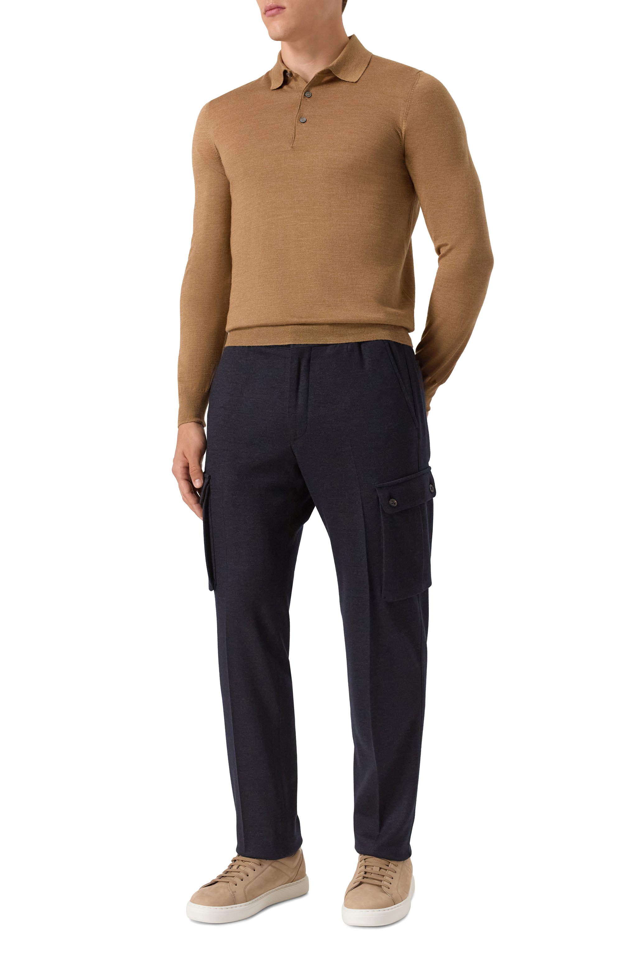 Поло из шерсти и шелка GRAN SASSO, арт. 57132/13190, фото 2