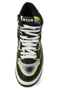 Высокие кеды из кожи MSGM KIDS, арт. 76234/36-40, фото 1