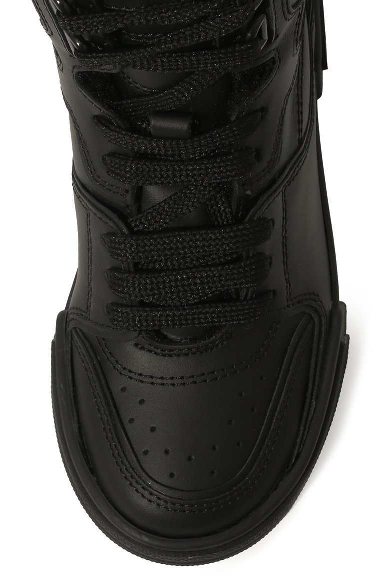 Высокие кеды из кожи DOLCE & GABBANA, арт. DA5093/AU495/24-28, фото 4