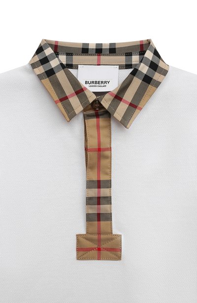 Хлопковое поло BURBERRY, арт. 8054189, фото 3
