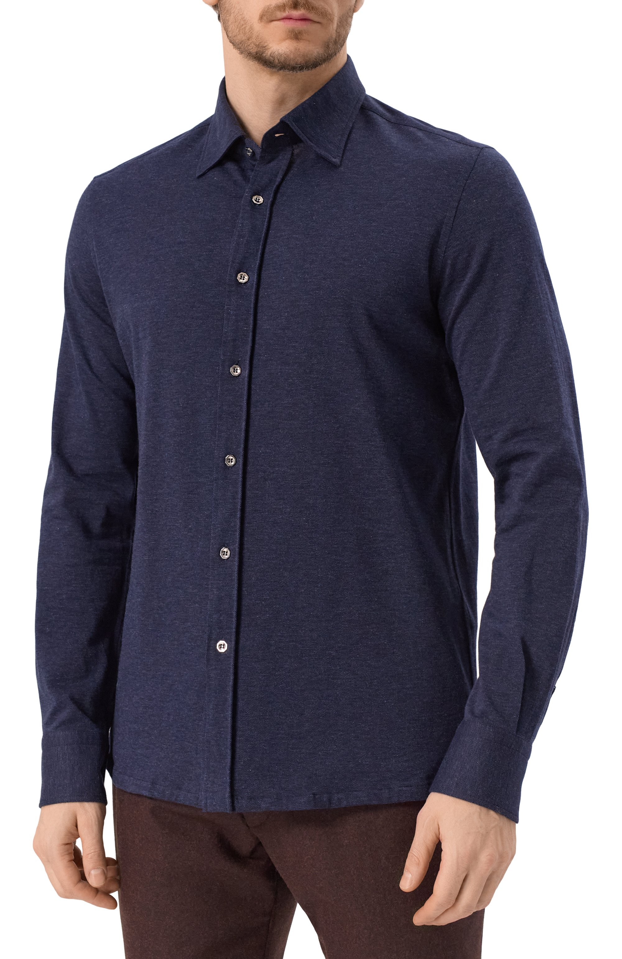 Рубашка из хлопка и кашемира STEFANO RICCI, арт. CJ007593/TE2603, фото 3