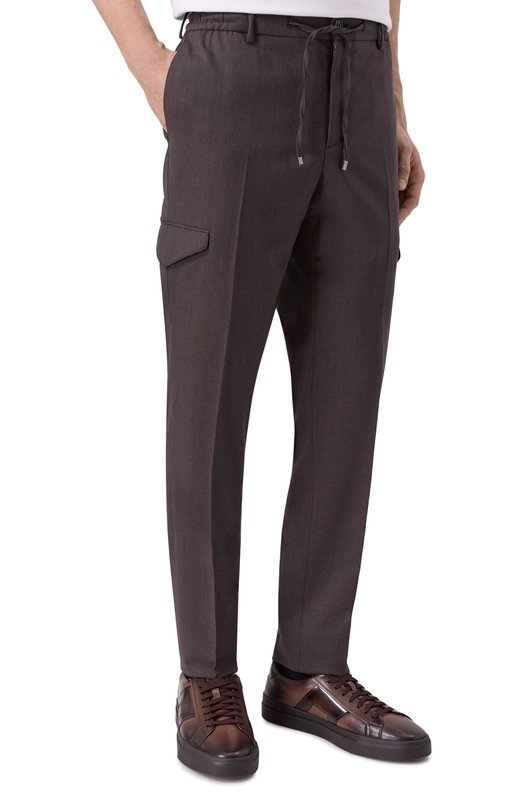 Шерстяные брюки Berwich SUB25/FA1251X Коричневый  SUB25/FA1251X Фото 3