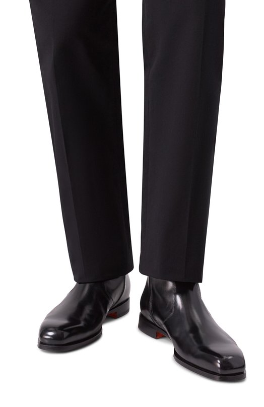 Кожаные сапоги Brando Santoni MCBG19174BJ1GNTG Чёрный  MCBG19174BJ1GNTG Фото 3