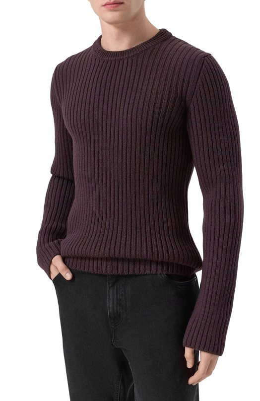 Шерстяной джемпер Dolce & Gabbana GXQ83T/JCVG6 Коричневый  GXQ83T/JCVG6 Фото 3