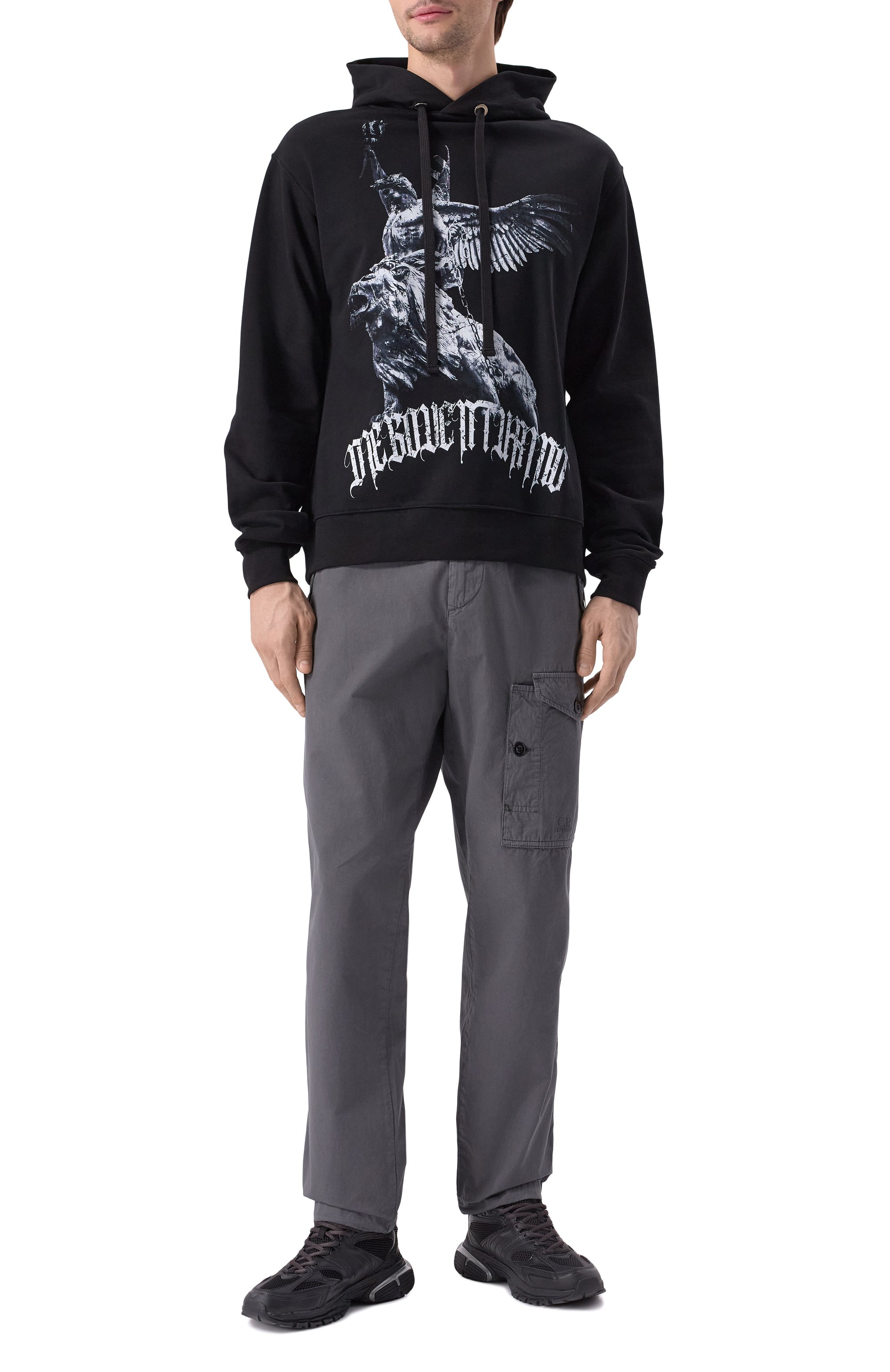 Хлопковое худи DIEGO VENTURINO, арт. DVFLHD00, фото 2