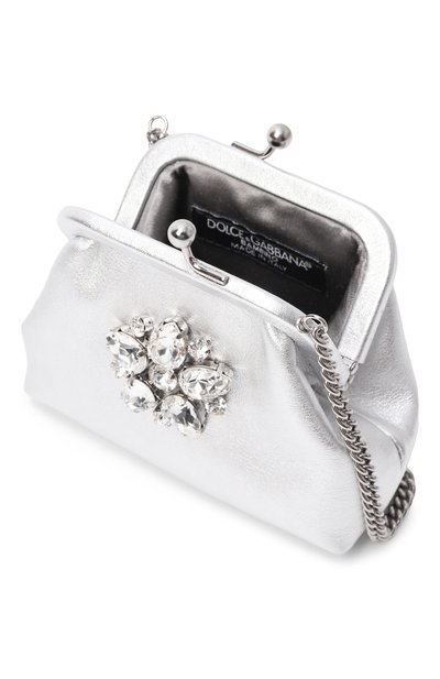 Сумка DOLCE & GABBANA серебряного цвета по цене 72000 руб., арт. EB0007/AY812, фото 3 Сумка DOLCE & GABBANA, арт. EB0007/AY812, фото 3