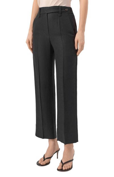 Брюки из вискозы и льна BRUNELLO CUCINELLI, арт. MH126P9184, фото 3