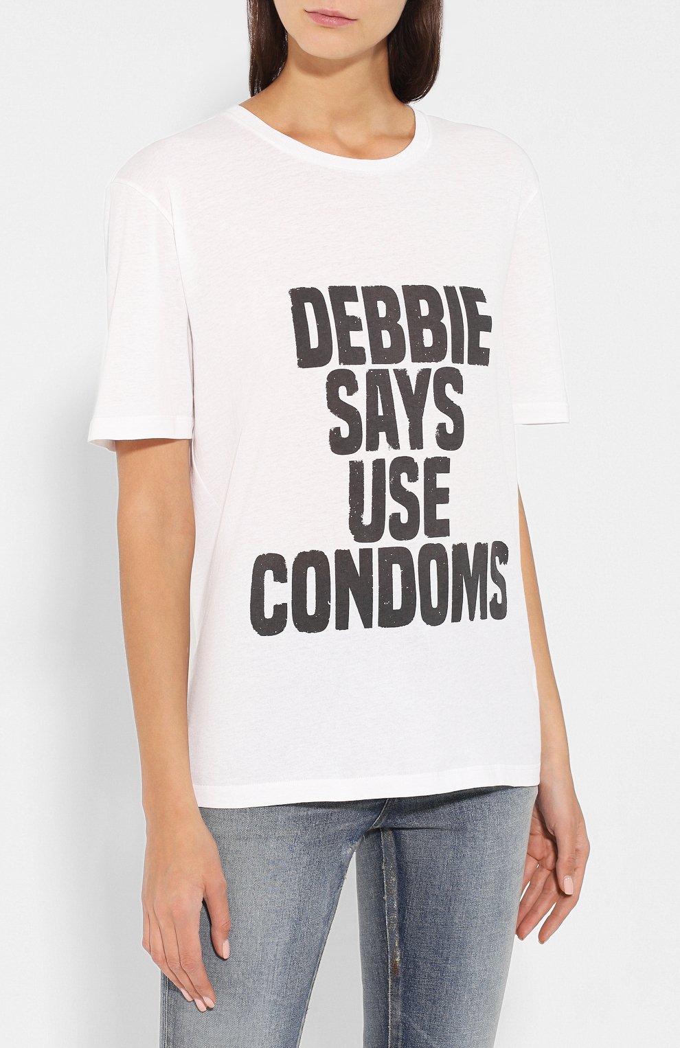 Хлопковая футболка SAINT LAURENT, арт. 582211/YBKJ2, фото 3