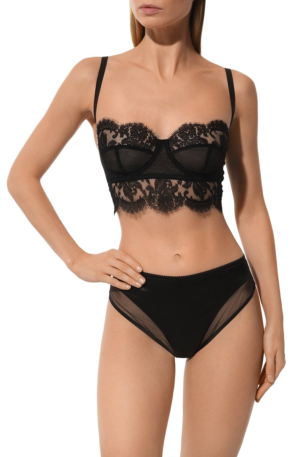 Бюстгальтер-бюстье DOLCE & GABBANA черного цвета по цене 51150 руб., арт. 01F40T/0N068, фото 2 Бюстгальтер-бюстье DOLCE & GABBANA, арт. 01F40T/0N068, фото 2