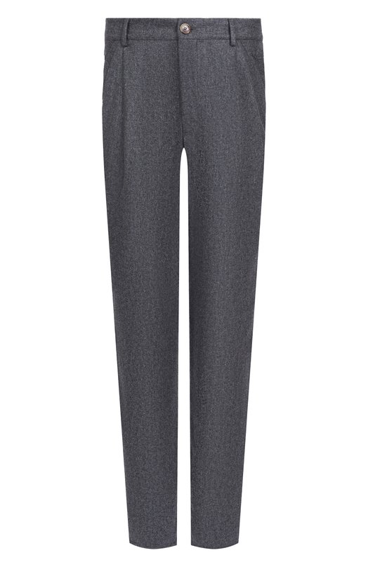 Шерстяные брюки Brunello Cucinelli M038PS2480 Серый M038PS2480