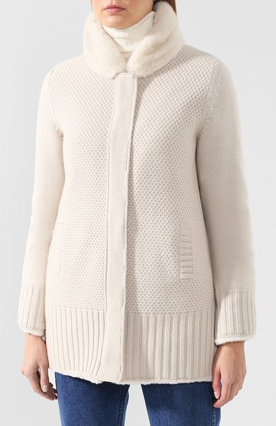 Кашемировое полупальто на меху LORO PIANA, арт. FAI3275, фото 3