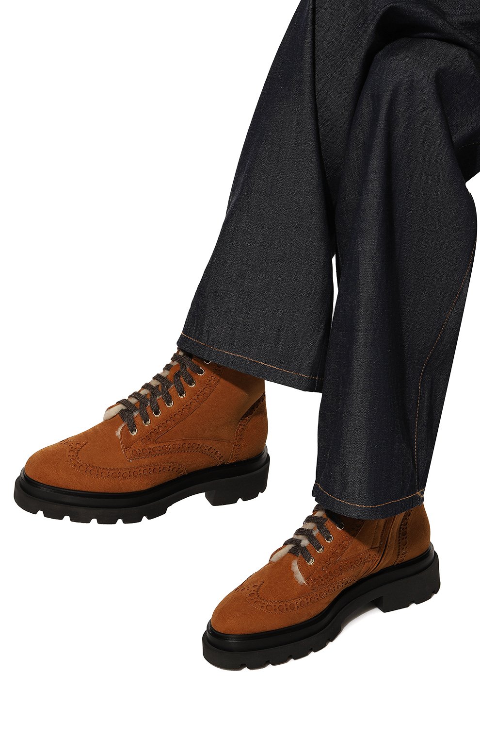 Замшевые ботинки SANTONI, арт. WTEI70236G0MASV1M40, фото 3