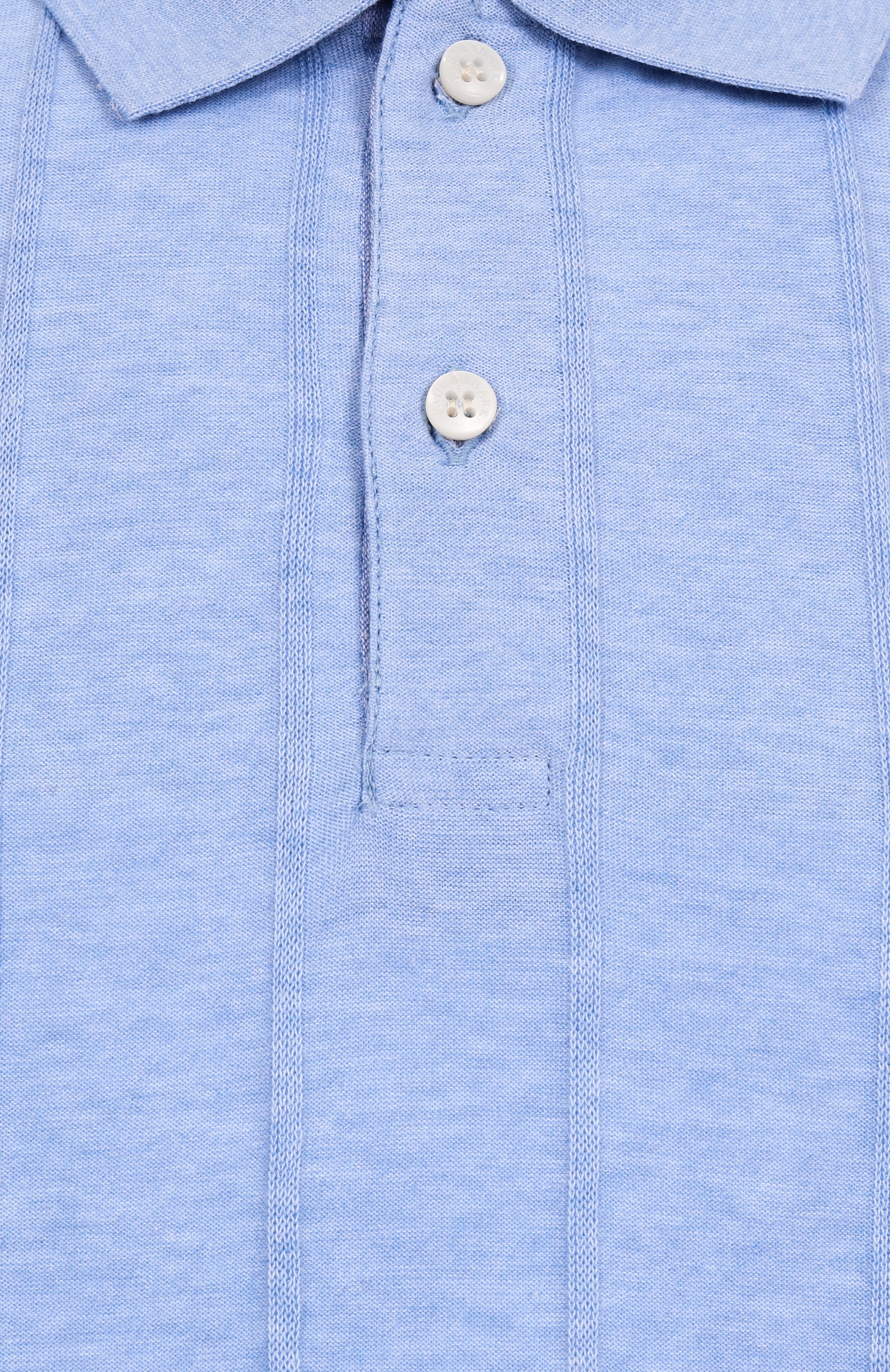 Хлопковое поло PAUL&SHARK голубого цвета по цене 49850 руб., арт. 25411605/4XL, фото 6 Хлопковое поло PAUL&SHARK, арт. 25411605/4XL, фото 6